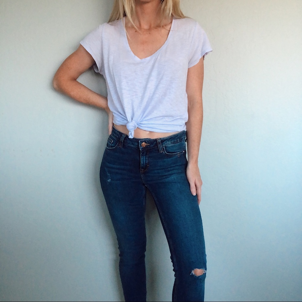 Zara Distressed Skinny Jeans